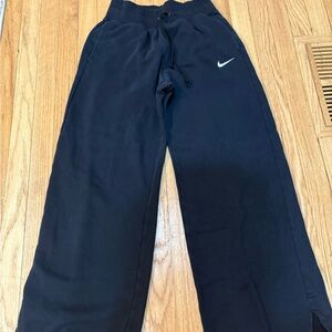 Nike Women Black Joggers with White Logo